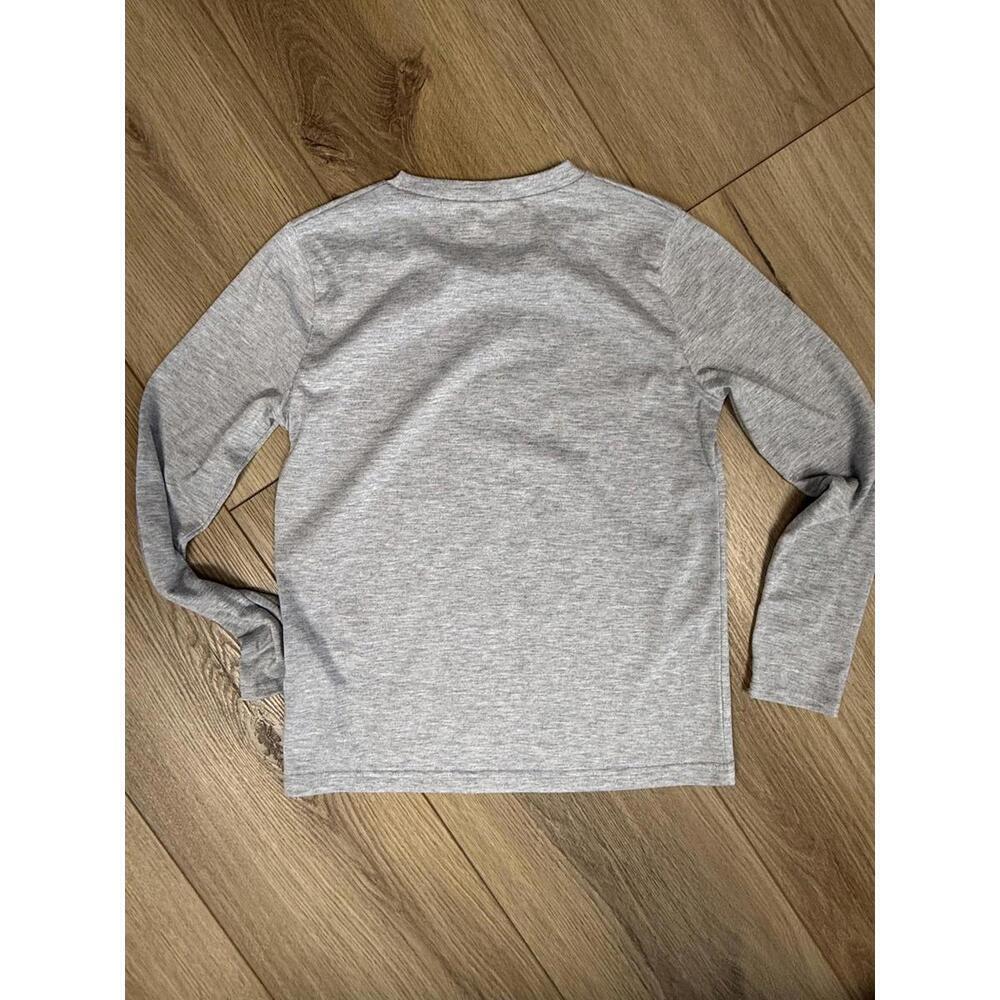 Abercrombie Kids Pajama Top Kids 10-12 Gray Long Sleeve Sleepwear Logo - Picture 6 of 6